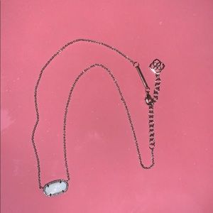 Kendra Scott silver and white necklace